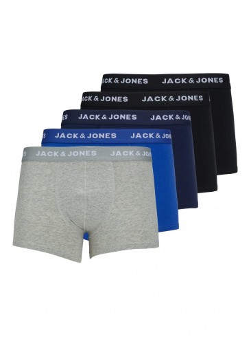 Набір з 5 чорних боксерів від Jack Jones - 12173776 Black Black - Na