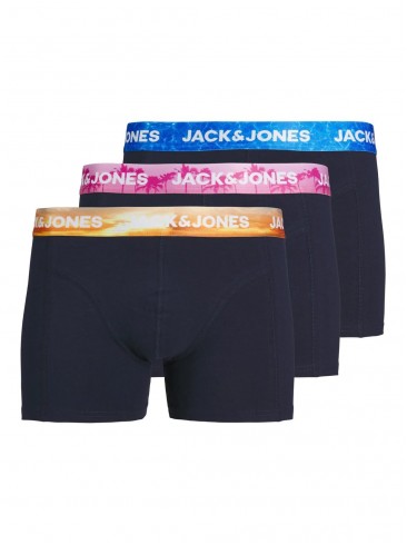Jack Jones, boxers, cotton blend, set of 3, navy blazer.