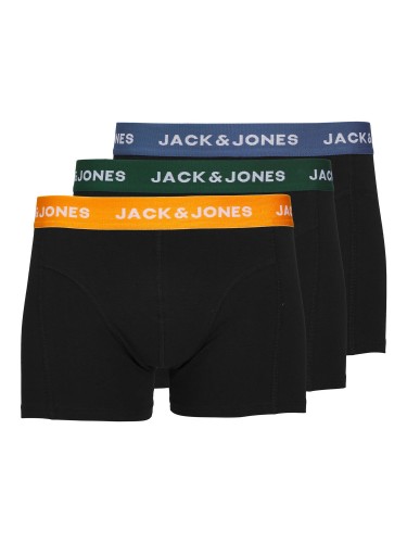 боксери, комплект 3 шт, зелений, чорний, Jack Jones, 12250203 Dark Green Black.