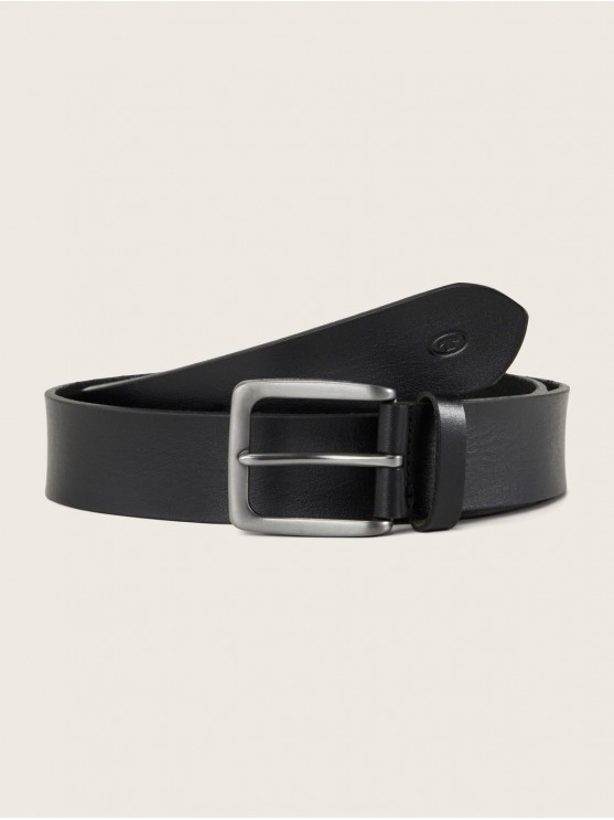 Upgrade Your Style with Tom Tailor Black Belts for Men