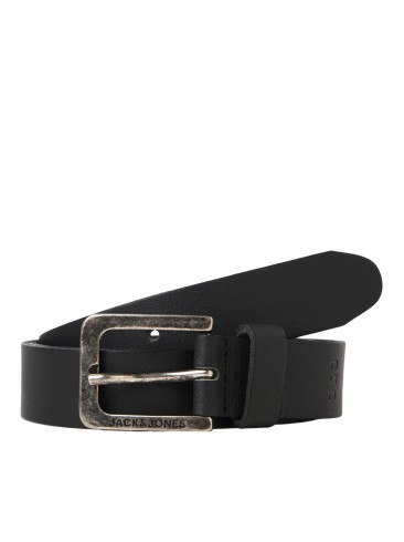 leather, black, belts, Jack Jones, 12253574 Black