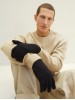 Tom Tailor Men's Black Wool Blend Gloves