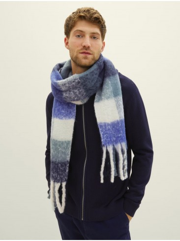Tom Tailor, scarves, blue, English, 1038411 32311