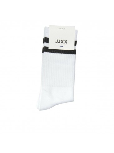 Високі шкарпетки JJXX - чорні/білі 12203704 Black/White wit