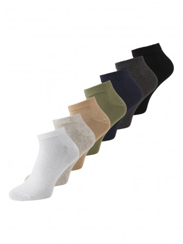 Jack Jones, socks, short, 7 pairs, light grey melan