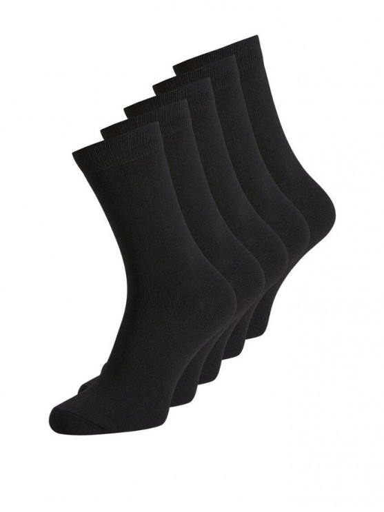 Чоловічі високі шкарпетки Jack & Jones у чорному кольорі - 5 пар