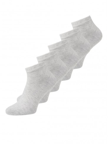 короткі шкарпетки, набір 5 пар, Jack Jones, 12120278 Light Grey Melan