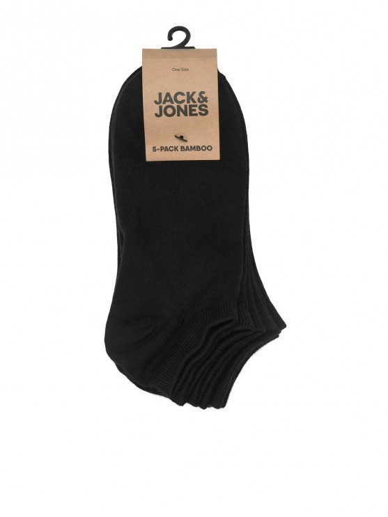5 пар мужских коротких чёрных носков Jack Jones