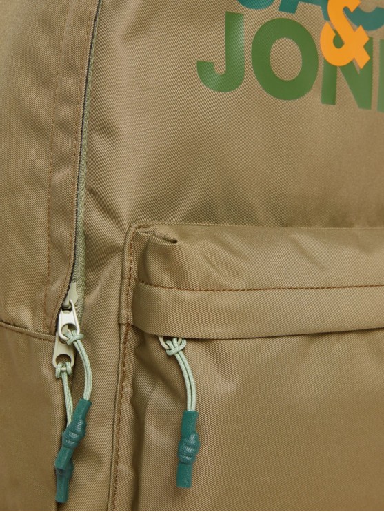 Jack Jones Green Backpack for Men's Accessories - Oil Finish