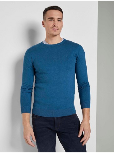 Синій пуловер Tom Tailor з категорії трикотажу - SKU 1012819 26127