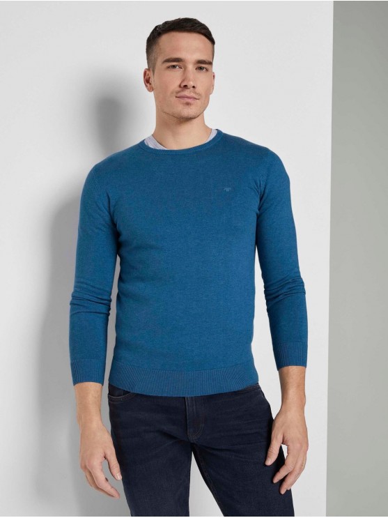 Stylish Tom Tailor Men's Sweater in Blue