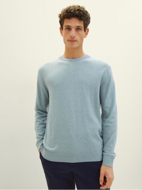 Tom Tailor Men's Blue Knit Sweater