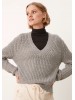 Женский джемпер s.Oliver пуловер с серым трикотажем