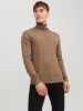 Stylish Brown Knit Golf Sweater for Men by Jack Jones