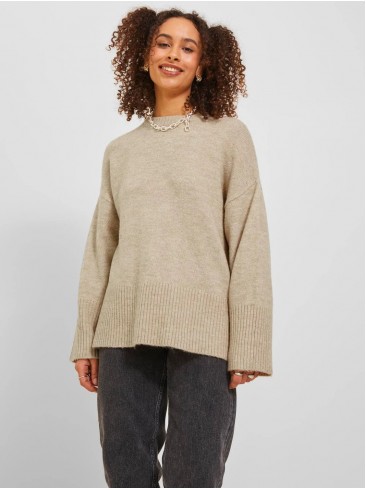 beige, sweater, knitwear, fashion, JJXX, 12236273 Peyote Limeade