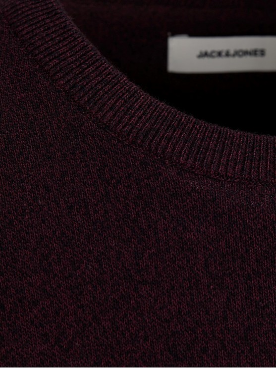 Чоловічі джемпери від Jack Jones у бордовому кольорі