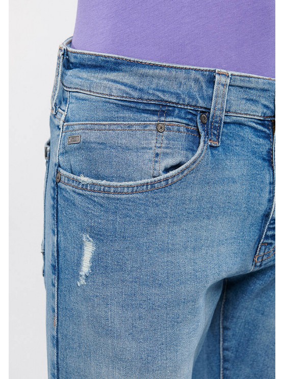 Mavi Men's Slim-Fit Mid-Rise Jeans in Blue