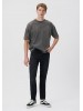 Mavi Tapered Black Jeans for Men with Medium Rise
