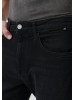Мужские джинсы Mavi - вузкие внизу, средняя посадка, чёрные