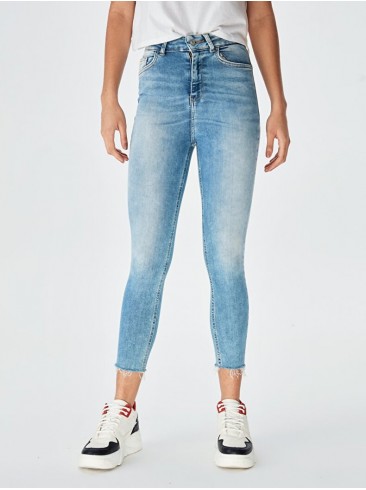 Синие джинсы со скіні фасоном и высокой посадкой - бренд LTB 51452-14884 53065
