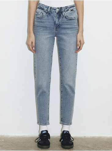 100277-86455, мом джинси, блакитні джинси, висока посадка, Mavi бренд, жіночі джинси, артикул