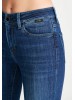 Сині скіні джинси високої посадки від бренду Mavi для жінок
