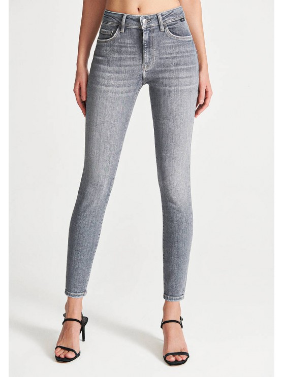 Stay stylish with Mavi's high-waisted grey skinny jeans for women