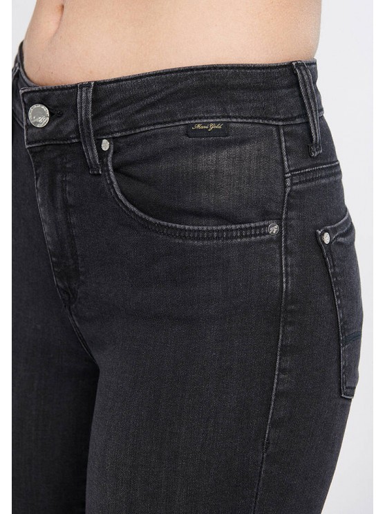 Женские джинсы Mavi с высокой посадкой и скини фасоном в сером цвете