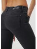 Stay stylish with Mavi's high-rise skinny jeans in grey