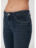 Стильные женские джинсы Mavi с высокой посадкой и скинни-фасоном в синем цвете