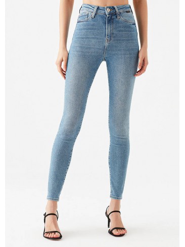 High Rise Skinny Jeans in Blue - Mavi 100980-30860