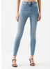 Жіночі джинси Mavi високої посадки скіні блакитного кольору