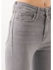 Стильные женские джинсы Mavi с высокой посадкой и скинни фасоном в сером цвете