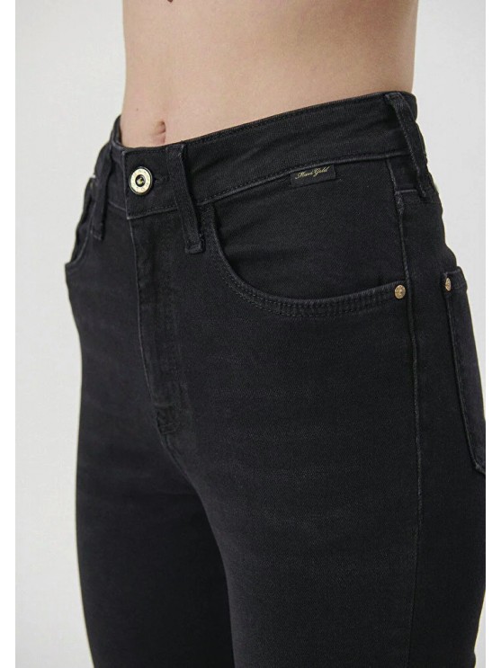 Сірі джинси Mavi з високою посадкою та скіні фасоном для жінок