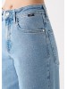 Женские джинсы Mavi с высокой посадкой и широким фасоном в блакитном цвете
