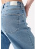 Женские джинсы Mavi с высокой посадкой и широким фасоном в блакитном цвете