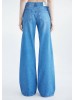 Широкі блакитні джинси високої посадки для жінок від Mavi