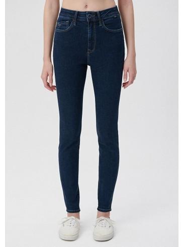 Скіні джинси висока посадка синього кольору - Mavi 101065-85255