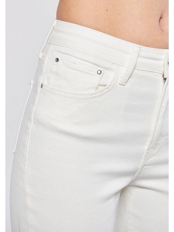 Женские джинсы Mavi Mom, белые высокой посадки