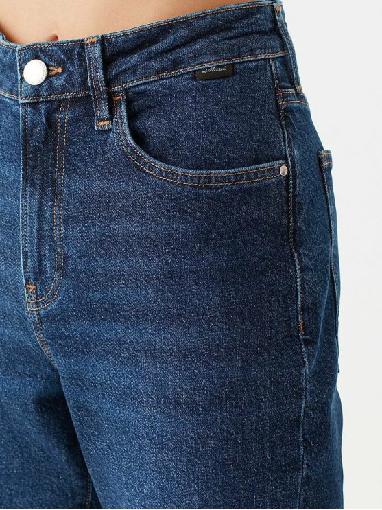 Сині джинси Mavi високої посадки для жінок у фасоні мом