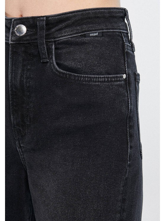 Женские джинсы Mavi в высокой посадке с серым оттенком