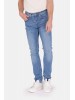 Mustang Men's Tapered Jeans in Blue - Mid-Rise Fit