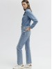 Сині високопосадкові прямі джинси від Mavi для жінок