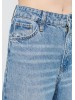 Женские джинсы Mavi с высокой посадкой и фасоном mom, блакитного цвета.