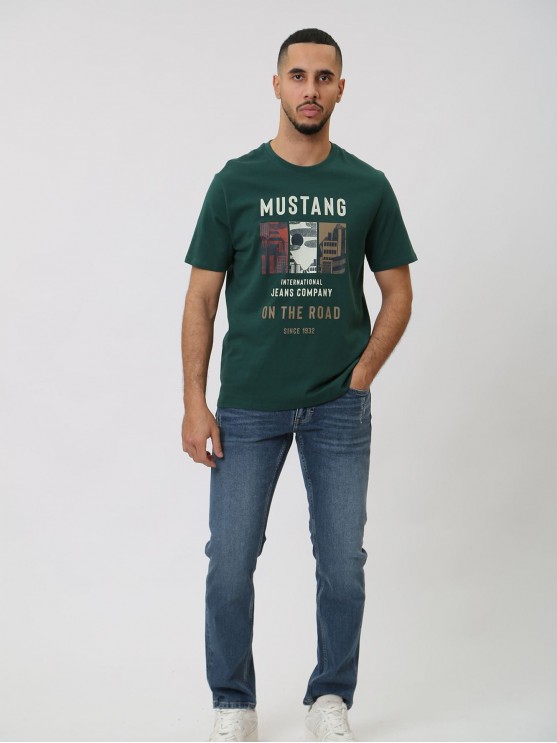 Mustang Men's Jeans: Slim Fit, Mid-Rise, Blue