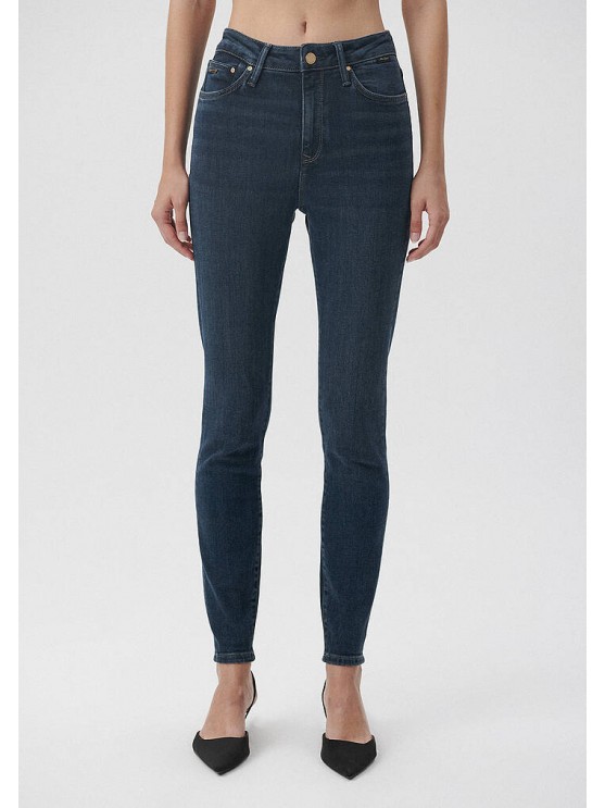 Mavi women's skinny jeans with high waist in blue