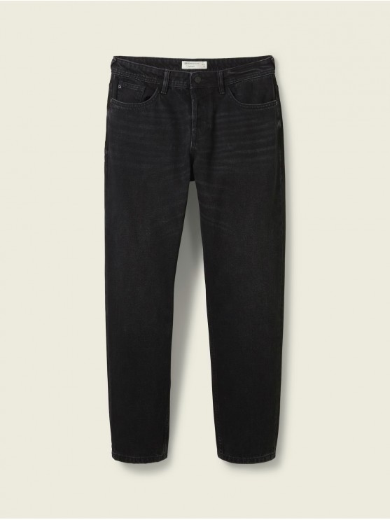 Мужские джинсы Tom Tailor loose, чёрные, средняя посадка.