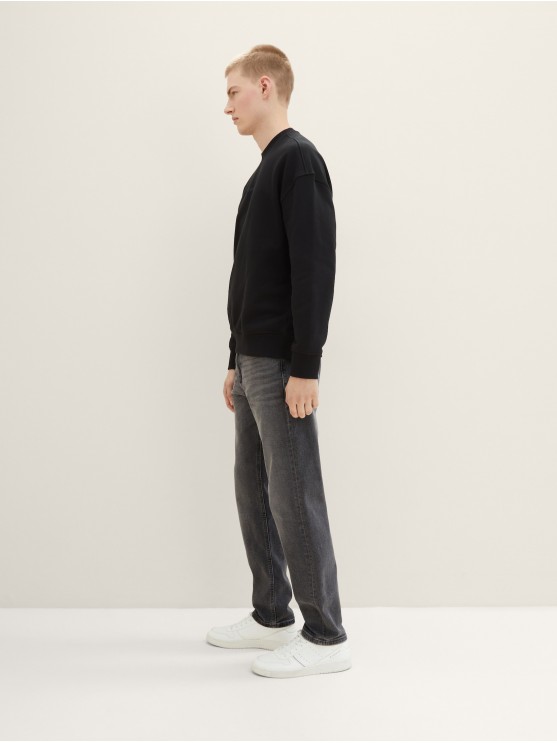 Чоловічі джинси Tom Tailor сірого кольору з середньою посадкою і широким фасоном