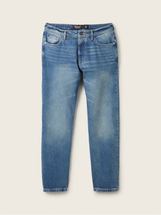 Мужские джинсы Tom Tailor, синие, средняя посадка и широкий фасон