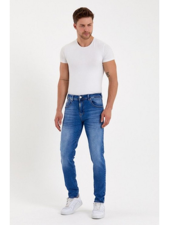 Мужские джинсы LTB tapered, синие, низкая посадка